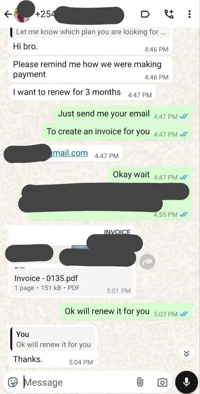 Customer review