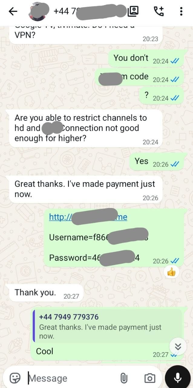 Customer review