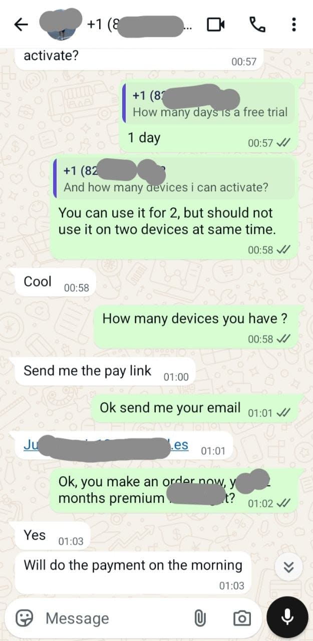Customer review